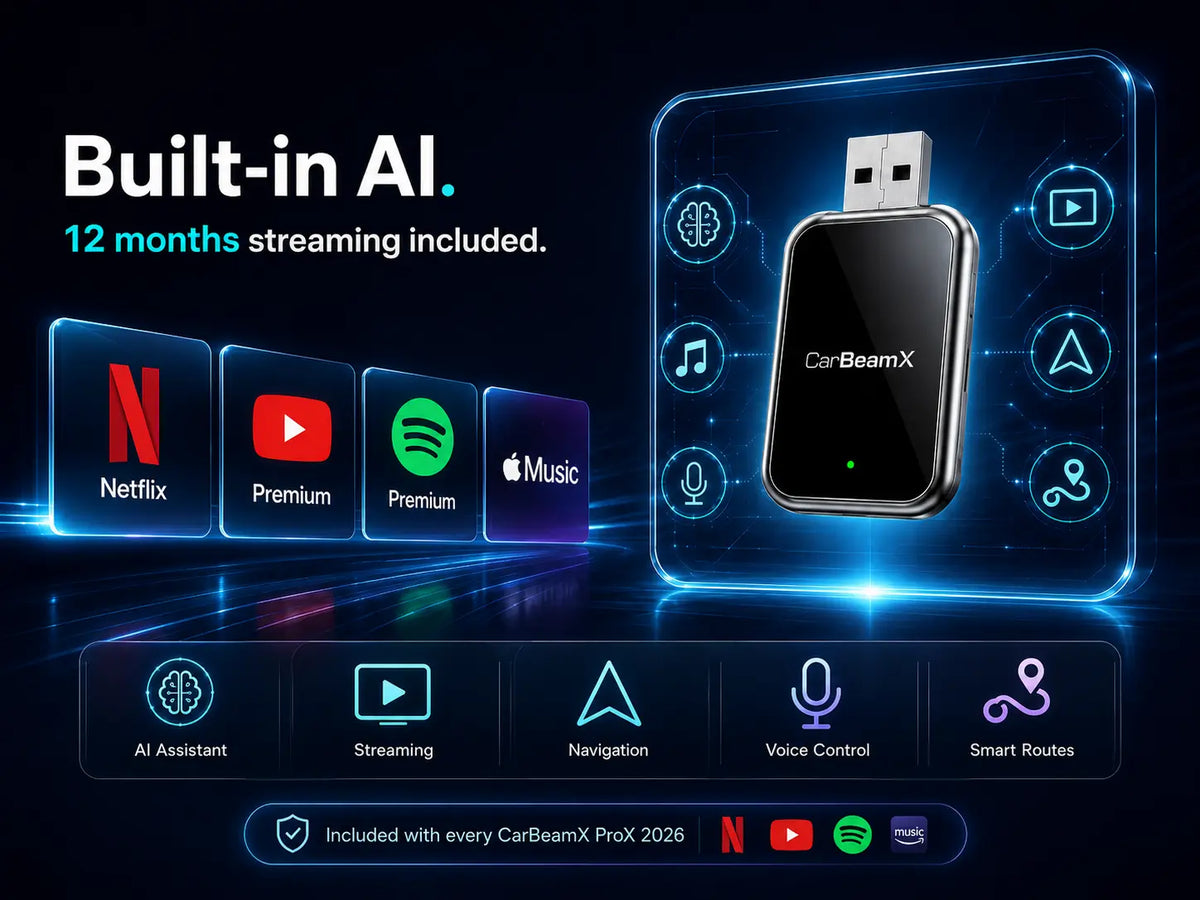 CarBeamX ProX 2026 with built-in AI and premium app integrations
